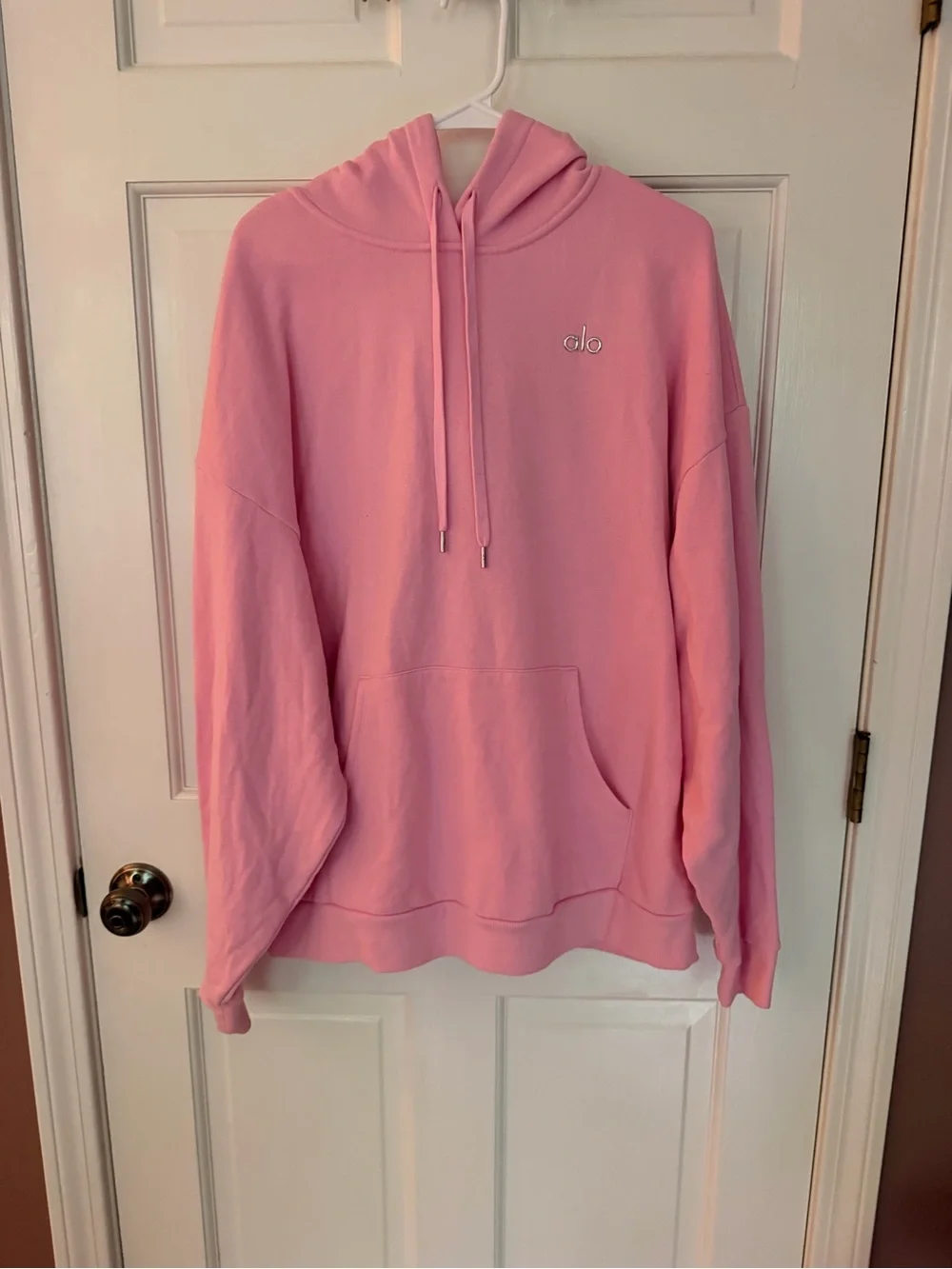ALO Yoga Pink Oversized Hoodie Sweatshirt